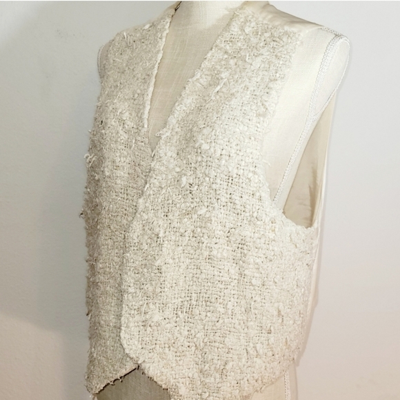 Coldwater Creek Womens Vest Vintage Farmhouse Style Silk Made in USA sz Med - Picture 4 of 10